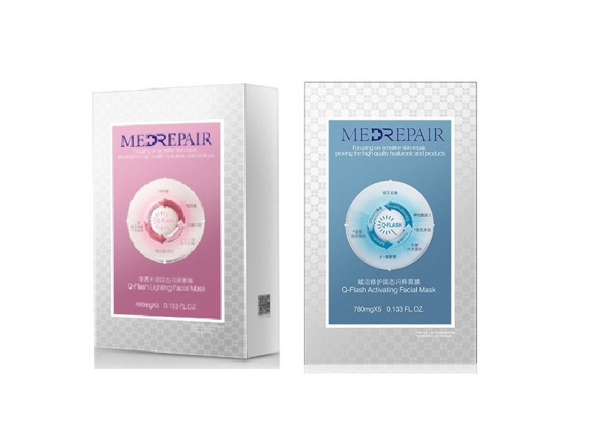 MEDREPAIR Q-FLASH ACTIVATING & LIGHTING FACIAL MASK SET （0.78G*5*2） - My Green Herbs